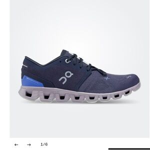 On Running Women’s Dark Blue/purple and Light Gray Athletic Shoes